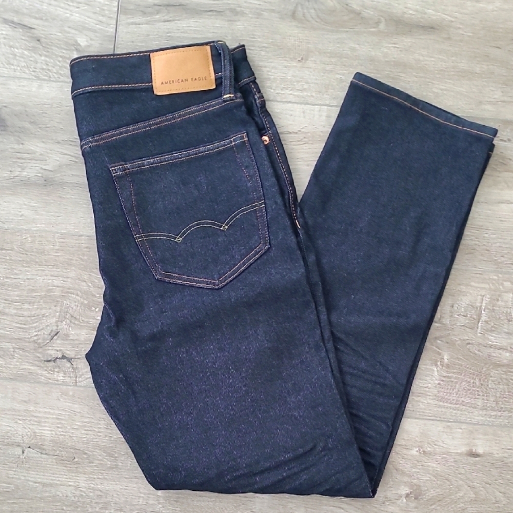 American Eagle Outfitters Men's "Airflex" Dark Blue Jeans 32/30 NWT
